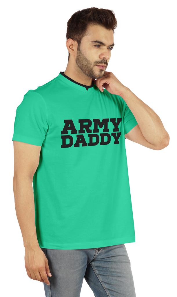 Inkmeso Men  s Tshirt For Military Pride Dad Graphic Quote   Army Daddy   Tee Cotton Jersey
