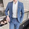 Herren Business Anzug Slim-fit Hochzeitsanzug Zweiteiliges Set XS-5XL Stilvoll Gutaussehend Alles-in-einem Bankett Hose Krawatte Beigeben