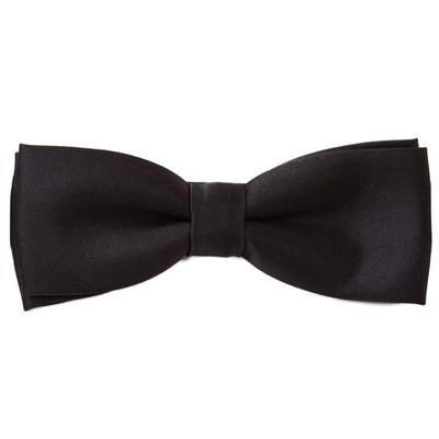[DAIVA] Bow Tie, Ribbon Tie, Necktie with Hook, for Weddings and Parties (Black)