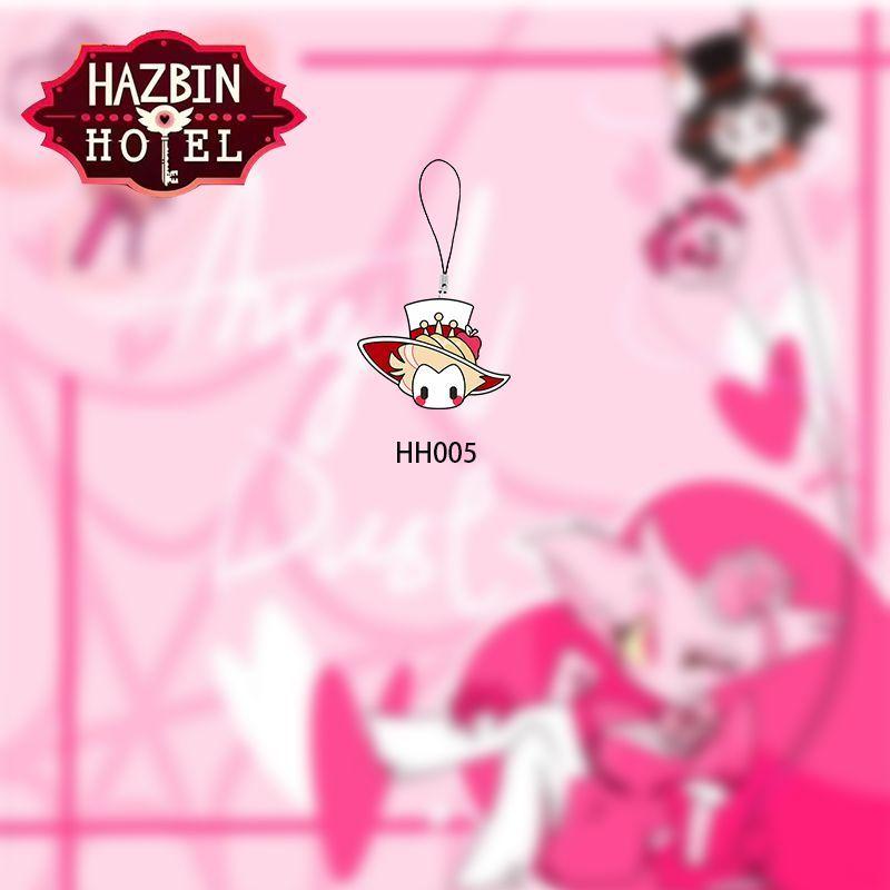 Alastor Doudou Eyes Keychain Vaggie Cell Phone All Staff Set Bag Decoration Adam Accessories Kawaii Lucifer Pendant Gift