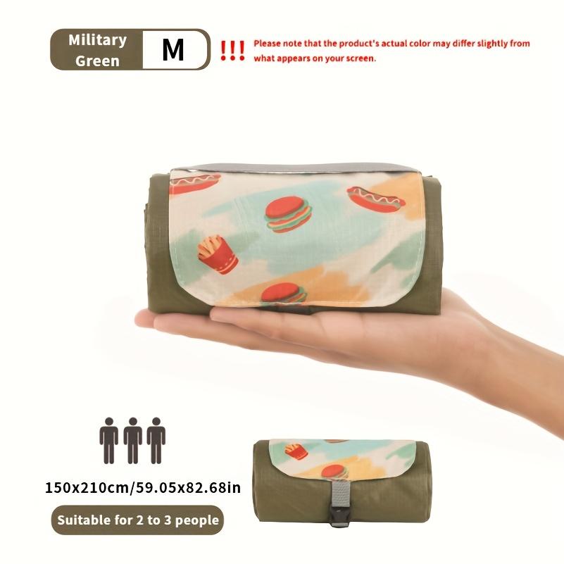 Extra Large Foldable Picnic Blanket with Carry Strap Multi-Style Outdoor Portable Picnic Mat Pocket Mini Beach Camping Sandproof Ground Cloth