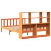Solid Wood Bed without Mattress Wax Brown 160x200 cm Solid Wood