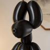 Small Meditation Dog Statue Funny Balloon Puppy Figurine Cute Animal Craft for Living Room Desktop Shelf Decor