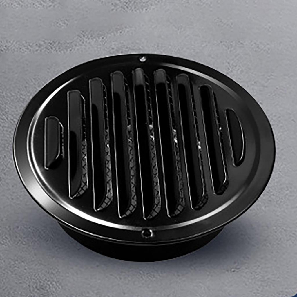 Sturdy Stainless Steel Round Soffit Vent Covers Louvered Grille Portable Accessory for Garage and Apartment Ventilation