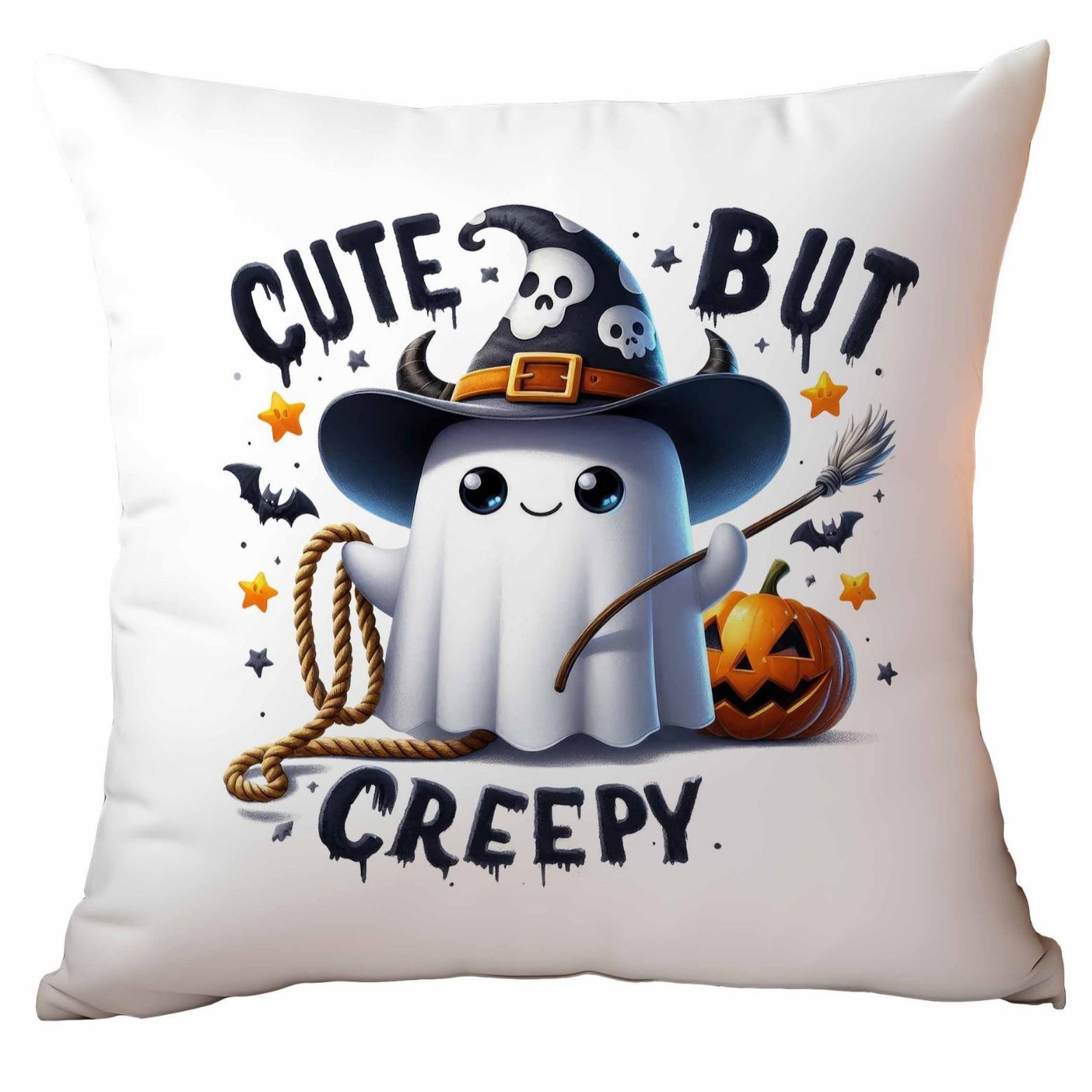 

New Popular Halloween Pillow Cover Cute Ghost Series Linen Material Halloween Sofa Ornament Premium Durable Quality 45 * 45Cm