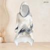 Women Plus Size Printed Hooded Long Sleeve High Low Top And Fitted Pants Two Piece Set