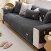 1pc Soft Plush Quilted Sofa Towel Winter Warm Thicken Non-slip Sofa Cover for Living Room Velvet Fleece Sectional Couch Cover