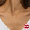 Simple And Versatile S925 Sterling Silver Classic Crescent Element Diamond Fashion Necklace Clavicle Chain
