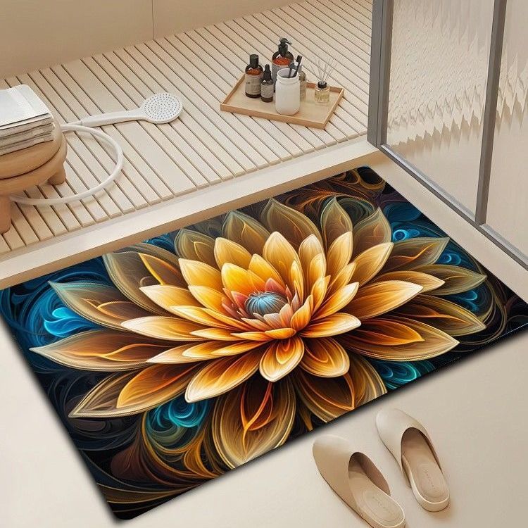 Household Items Diatom Floor Mat Bathroom Toilet Toilet Door Water Absorption Non-slip Non-slip Mat Foot Mat New Porch