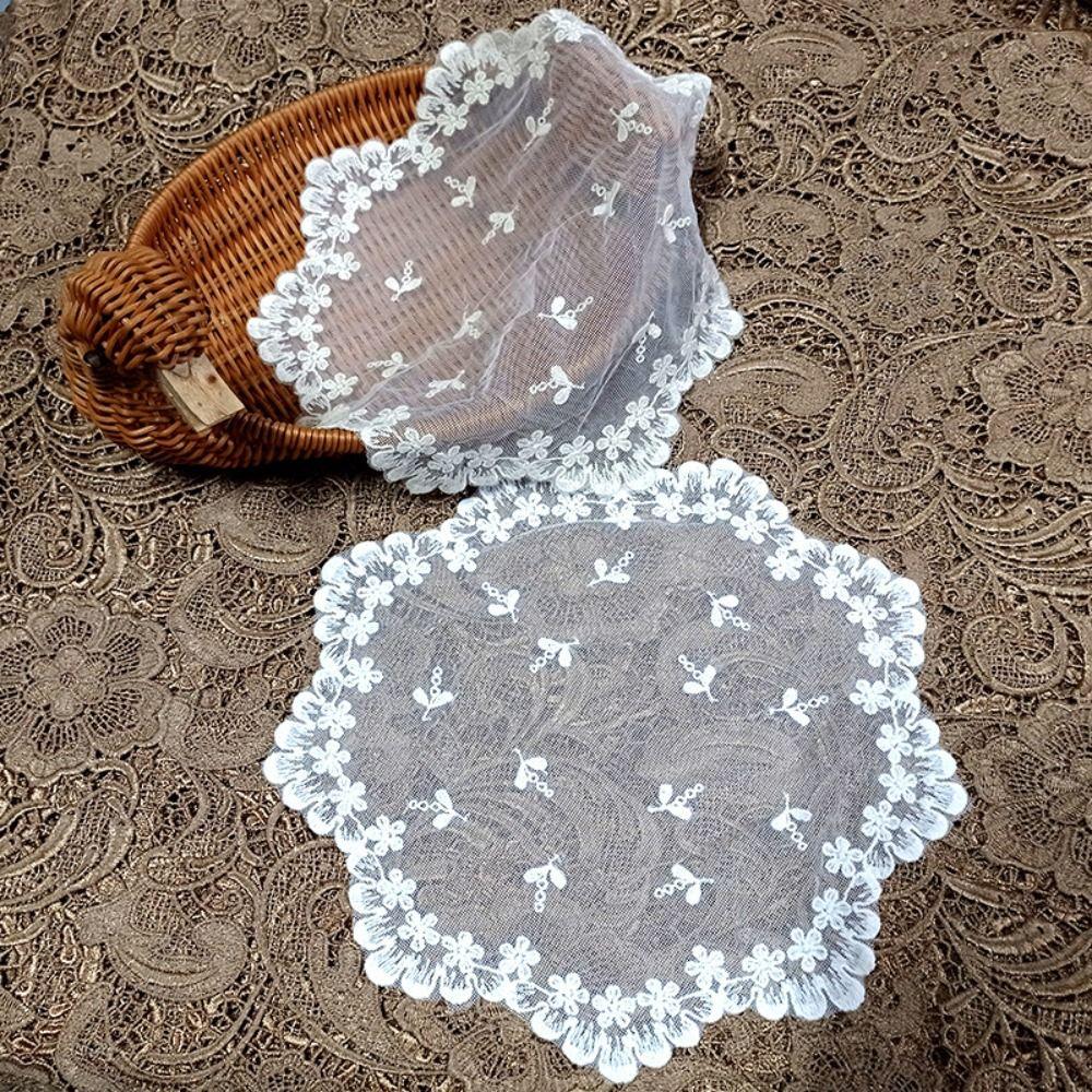 

Delicate Cup Pad Round Doily Coffee Table Placemat Table Decoration A
