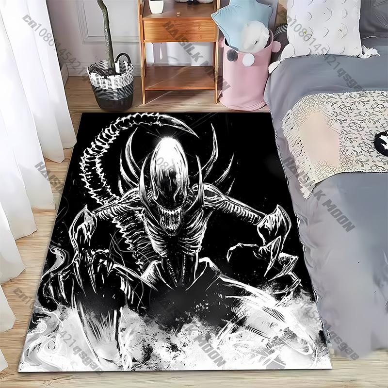 Black Monster Carpet for Living Room Game Rugs Soft Floor Cartoon Rugs Bathroom Rug Mat Yoga Mat Home Decor Tapis Salon
