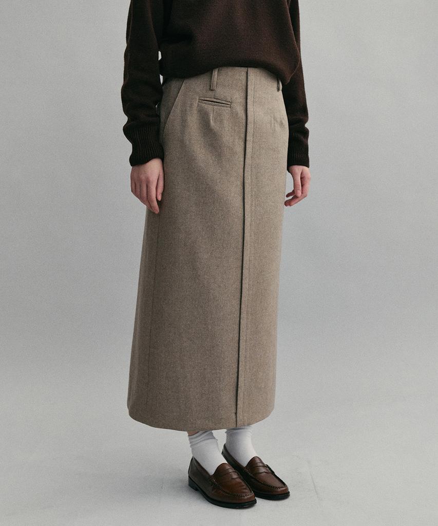 Aubeuawo Lip Pencil Skirt Winter Ver. (Beige)