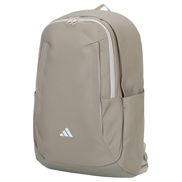 Adidas Outdoor Casual Large Capacity Zipper Closure Fabric Backpack Medium Unisex Backpack Gray JX7412