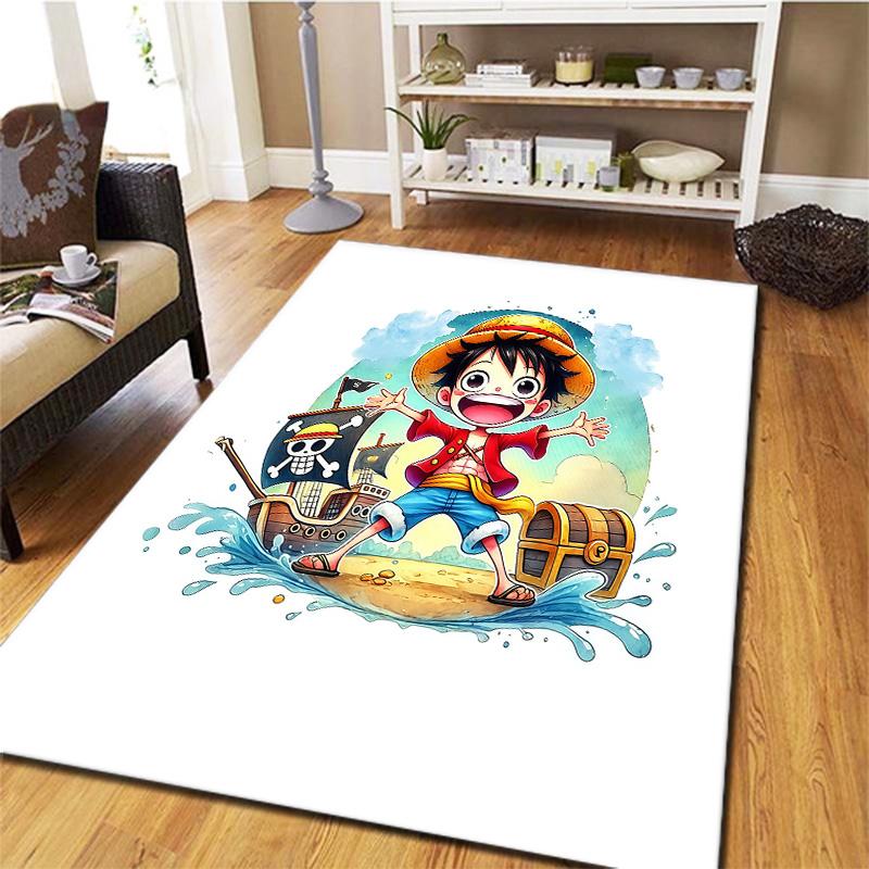 One Piece Monkey D Luffy Carpet Rug For Living Room Bedroom Home Sofa Decoration Kids Play Nonslip Floor Mat