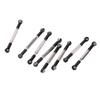 8Pcs Metal   Steering Linkage Aluminum Alloy Servo Link Pull Rod for WPL C14 C24 B14 MN D90 D91