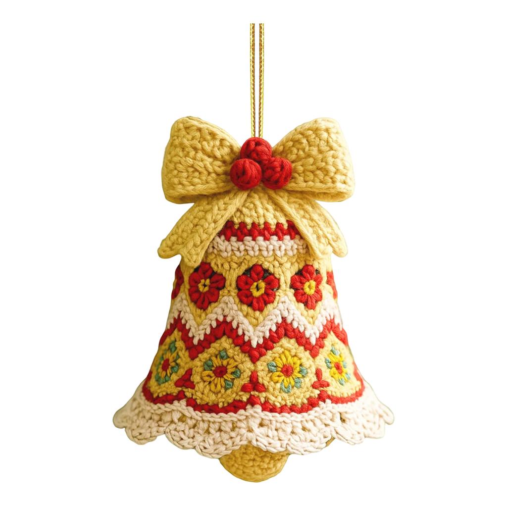 2D Weihnachtsglockenanhänger, Weihnachtsbaumanhänger, Heimdekoration, Acrylanhänger