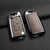 Interior Mouldings Metal Leather Car Key Cover For Volkswagen VW Polo Golf 7 MK7 Tiguan Passat For Skoda Octavia Kodiaq Karoq Fo