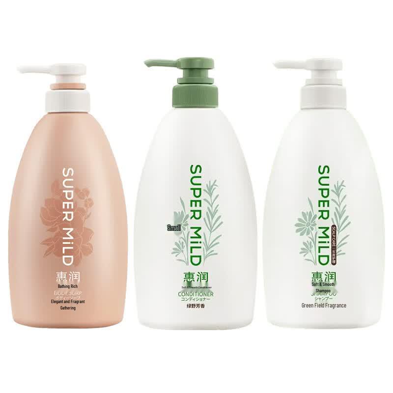 SUPER MiLD Green Field & Light Fruit Fragrance Hair & Body Care Set