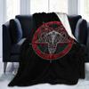 Vintage Baphomet Goat Head Soft Comfortable Throw Blanket Lightweight Warm Flannel Fleece Blanket for Sofa Bed Travel Camping