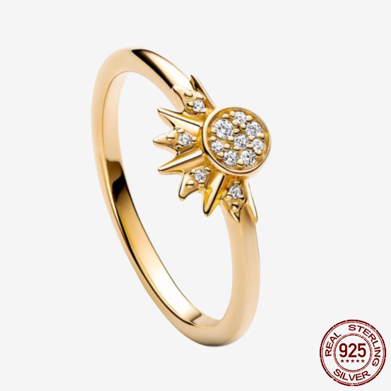 Princess Tiara 925 Silver Sparkling Butterfly Heart Rings For Women DIY Jewelry,Gift, Wedding