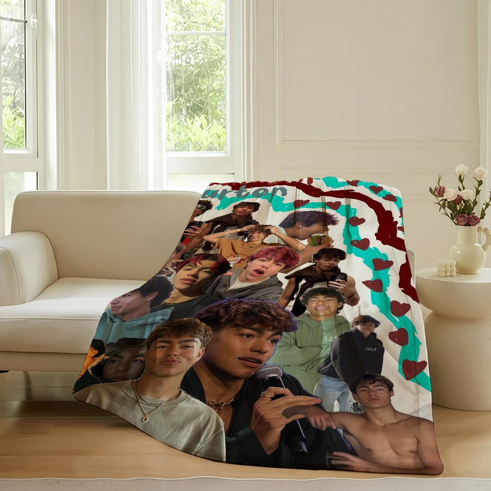 American actor Malachi Barton Blanket For Sofa Office Bed Plane Travel Sleep Read Relax Camping Soft And Warm