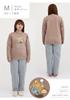 Kaituck Family Rilakkuma Long Sleeve Shaggy Fleece L Mocha Women's Pajamas, Gray, Brown, M, (L, Brown)