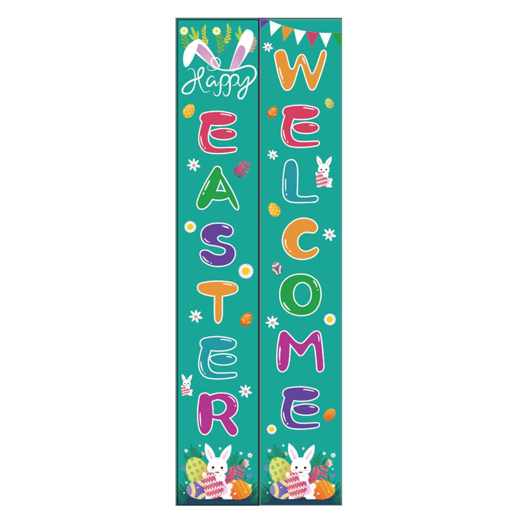 180 * 30Cm Easter Family Party Festival Atmosphere Arrangement Flag Polyester Cloth Couplet Customization