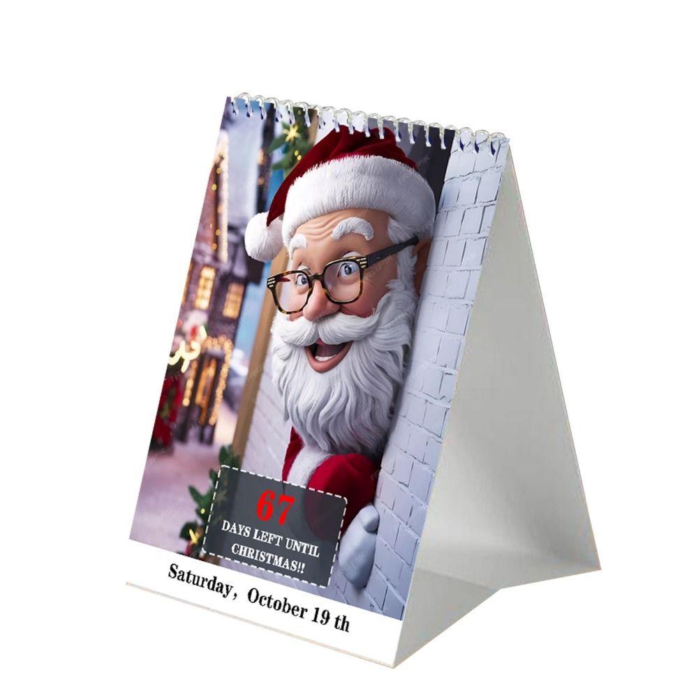 Creative Tear Off Countdown Calendar 100 Day Christmas Countdown Calendar  Desk Ornament