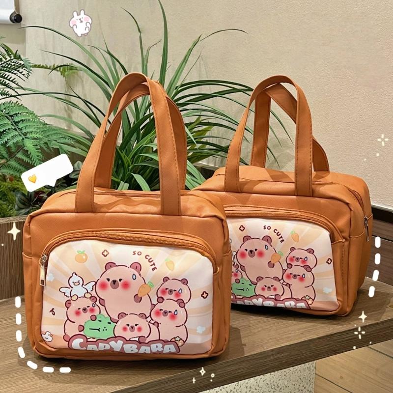 Large Capacity Impermeable Lunch Box Planner With Fun Animal Pattern Exemplary For Students Daily Meals