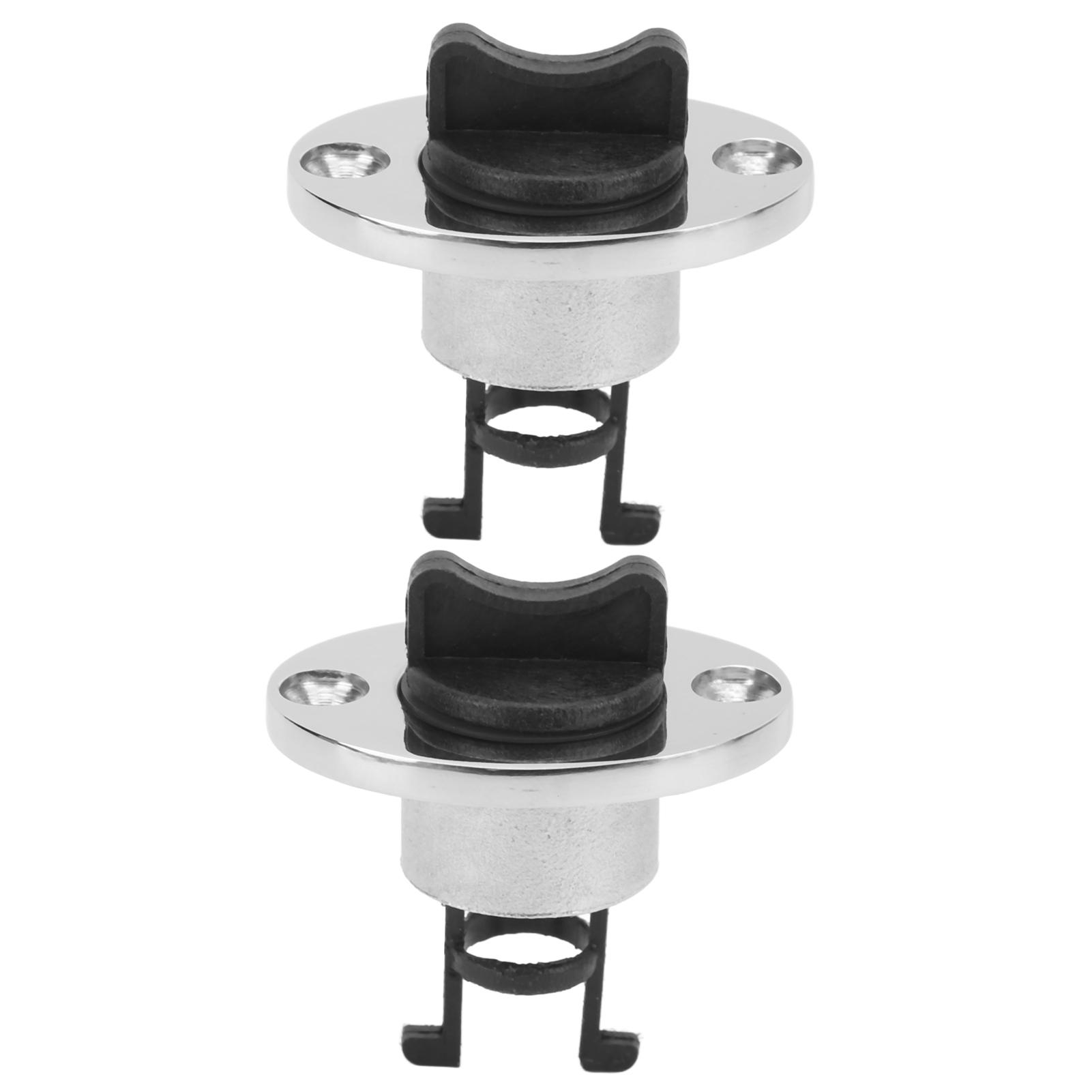 

2pcs 316 Stainless Steel Marine Drain Plug Oval Garboard Transom Boat Plug for 1inch Hole