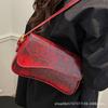 Premium snake pattern underarm small bag women's 2025 new fashion light luxury shoulder bag French niche commuter women's bag