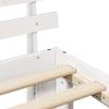 Bed Frame with Headboard White 120 x 190 cm Solid Pine Wood