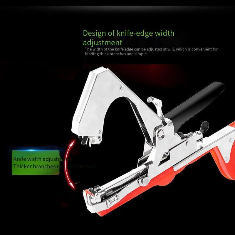 Bindemaschine, Handpflanze, Gartenzweig, Bindewerkzeug, Gemüse