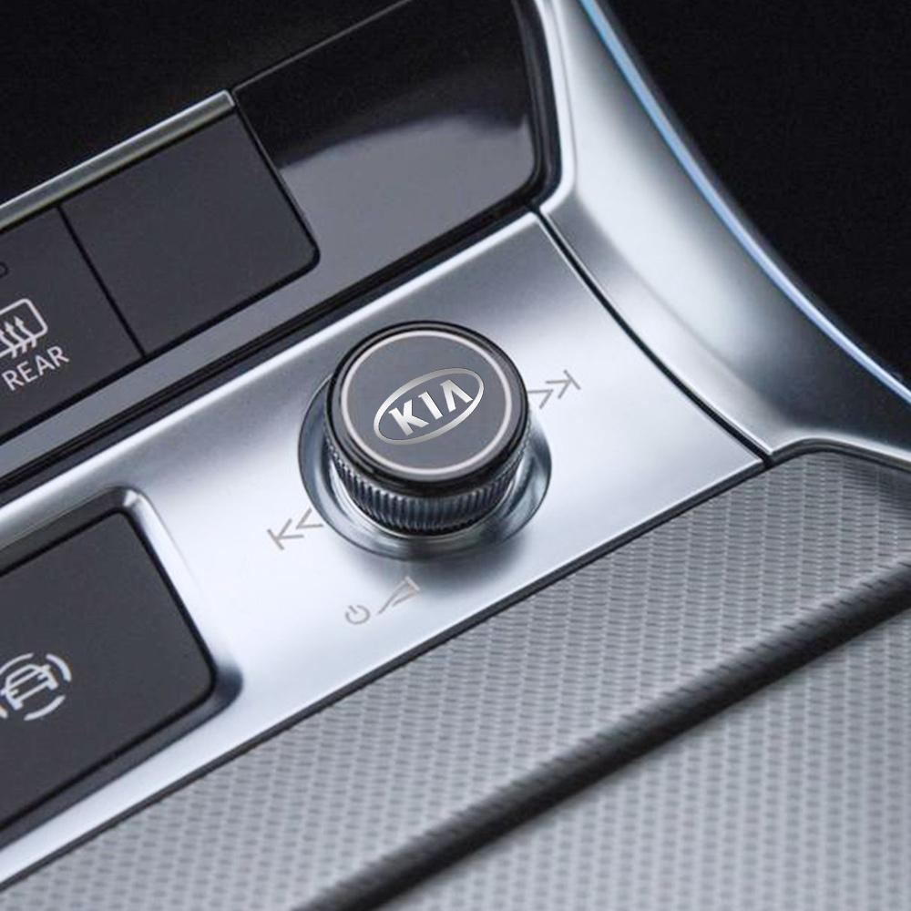 2026 Gorąca Naklejka Samochodowa Akcesoria Samochodowe Niklowe Metalowe Logo Naklejka Dekoracyjna Wewnętrzna Do KIA Sportage Ceed Sorento Cerato Optima Pic