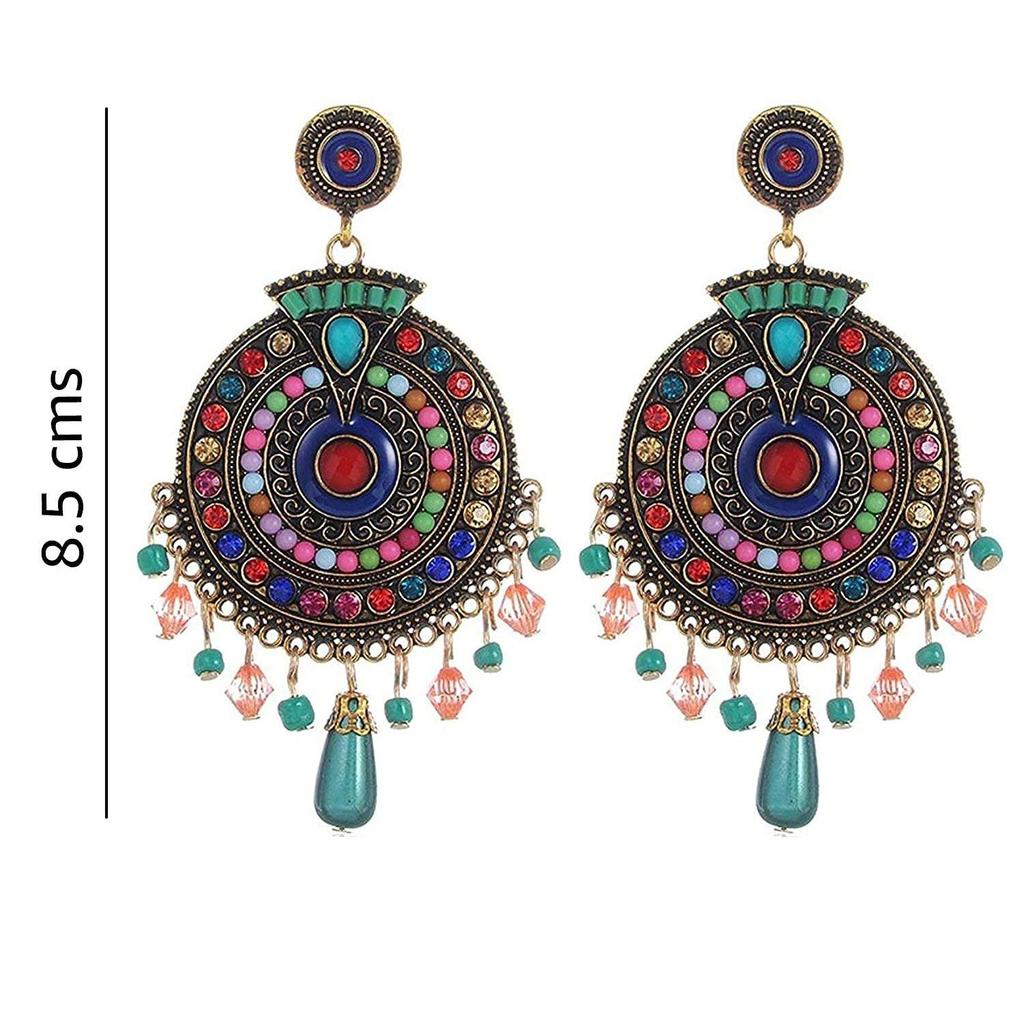 Smycken Böhmiska Flerfärgade Örhängen för Flickor och Kvinnor