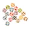 500PCS Wooden Button Multipurpose Fashionable Primary Color Base 2 Holes Decorative Sewing Button for   Craft Supplies