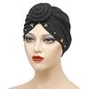 Summer Winter Spring Autumn Women Knit Beanie With Rhinestone Embellishments For Casual Wear