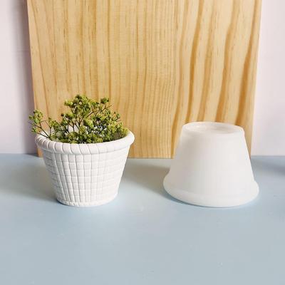 Korb Töpferei Silikonform Blumenkorb Kerzenbecher Gipsform DIY Harz Tropfenform