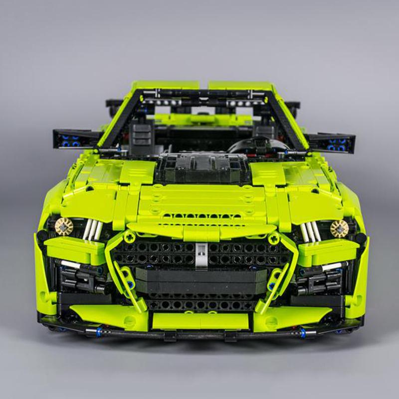 New MOC-165802 Green GT500 Super Sprots Car 1:8 Model Building Blocks Bricks DIY Toys Assembly Birthday Christmas Gifts For Kids