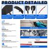Universal ABS Intelligent Electric Lift Spoiler Led Light Trunk Wing Lip Car Modification Trunk Car Wing For Hatchback Sedan