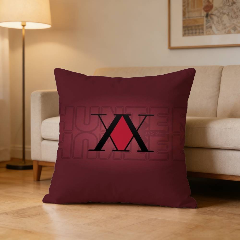Anime Hisoka Hunter X Hunters Pillow Case Pattern Printed Pillowcase For Living Room Sofa Cushion Cover
