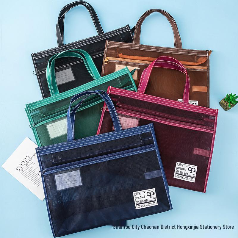 A3 Art Tote: Large Capacity Transparent Sketchbook Bag with 8K Drawing Space, Customizable Text/Logo Option