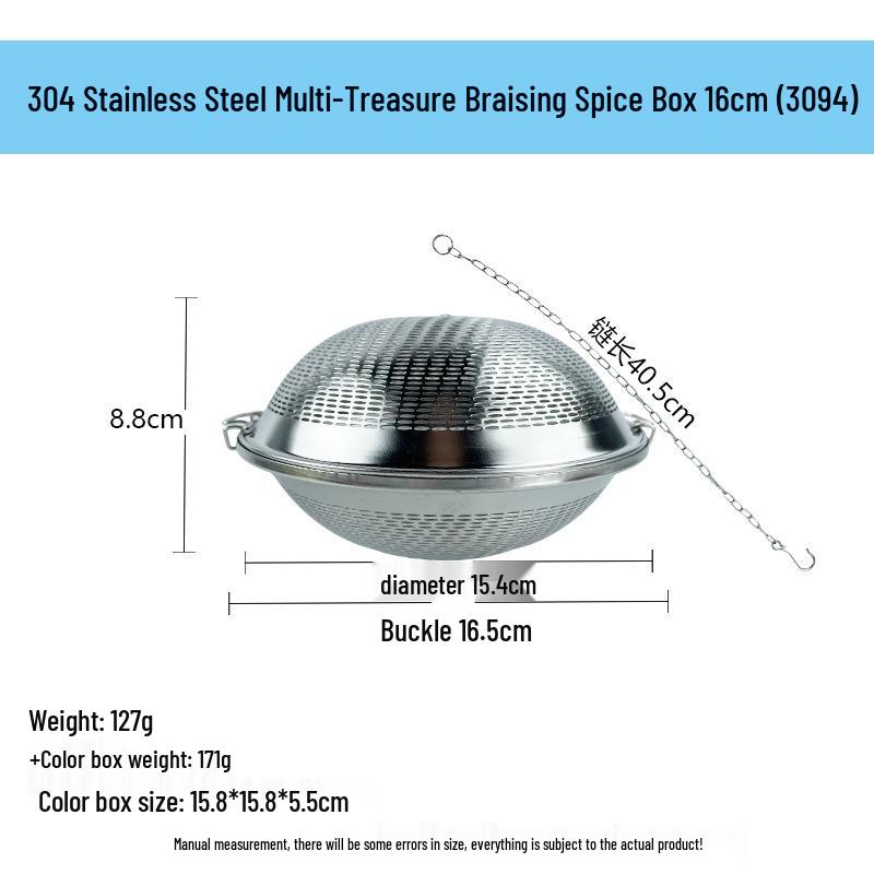 304 Stainless Steel Spice Infuser & Tea Steeping Mesh Ball