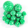 15 Piece Multi-Sided Dice Kit with Pouch 6 Colors for Games Board Game Accessories Hobby Holiday Gift