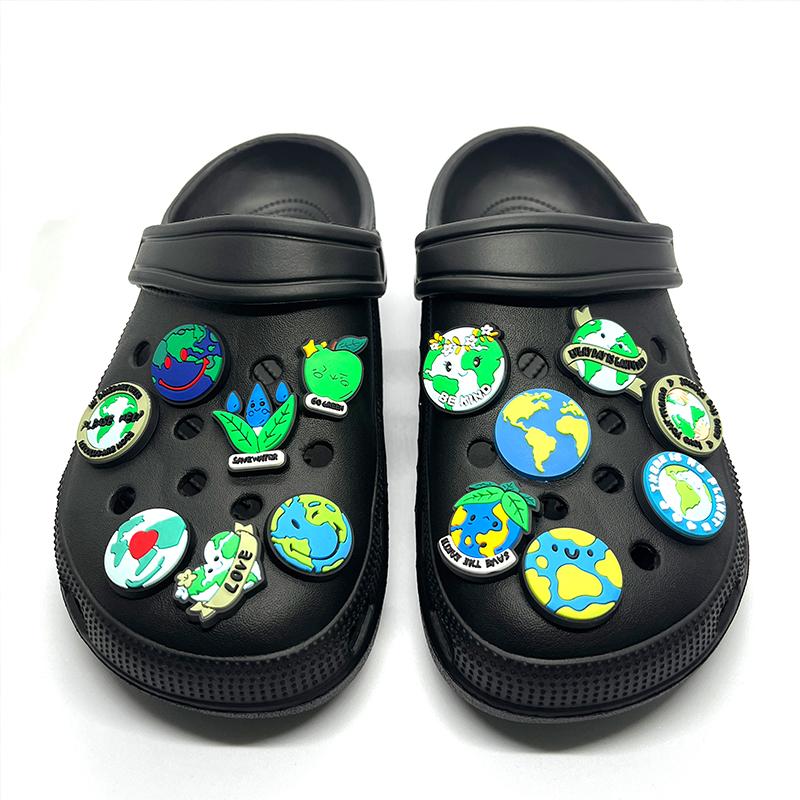 14Pcs Beautiful Earth Series PVC Charms for Shoe Decorations