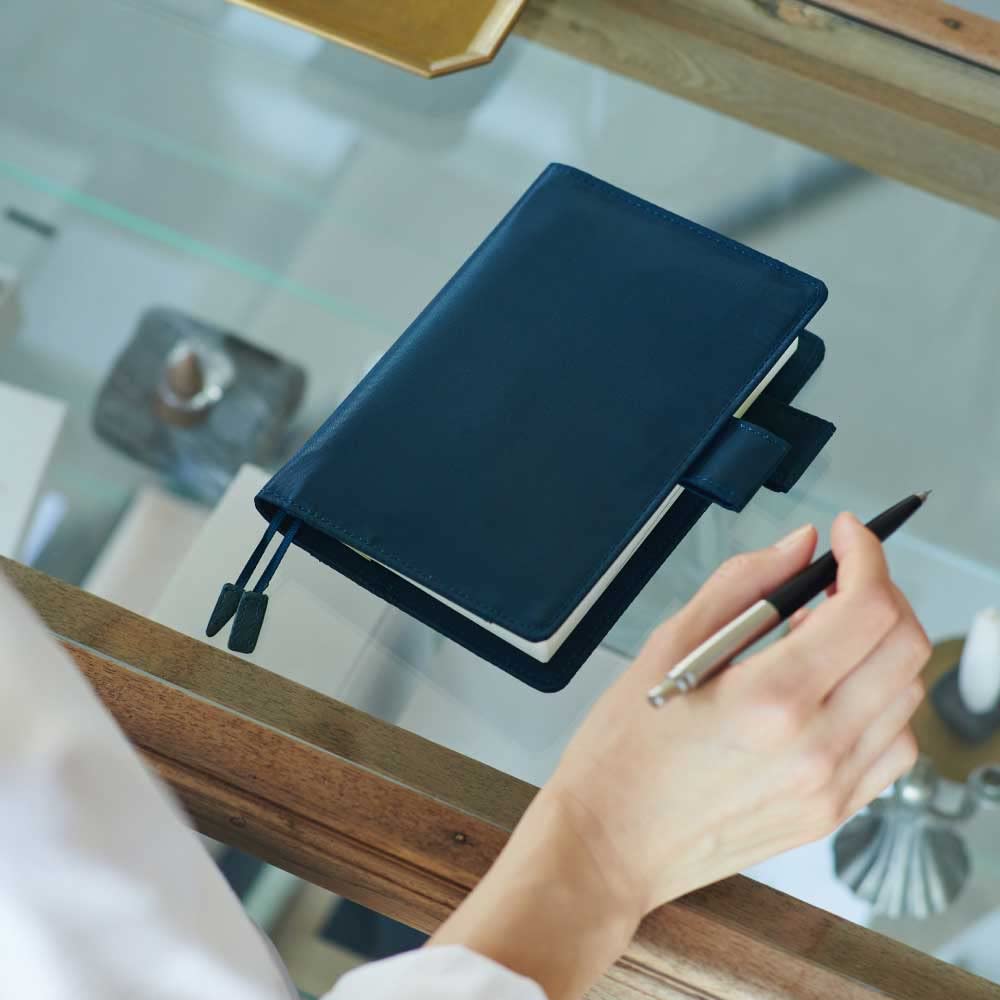 Hobonichi Techo Original Anteckningsbok (A6) Skydd, Färger/Marinblå
