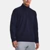 Under Armour Meridian ¼ Zip High Collar Long Sleeve Sports Tee Men Tops Navy-Blue 1379673-410