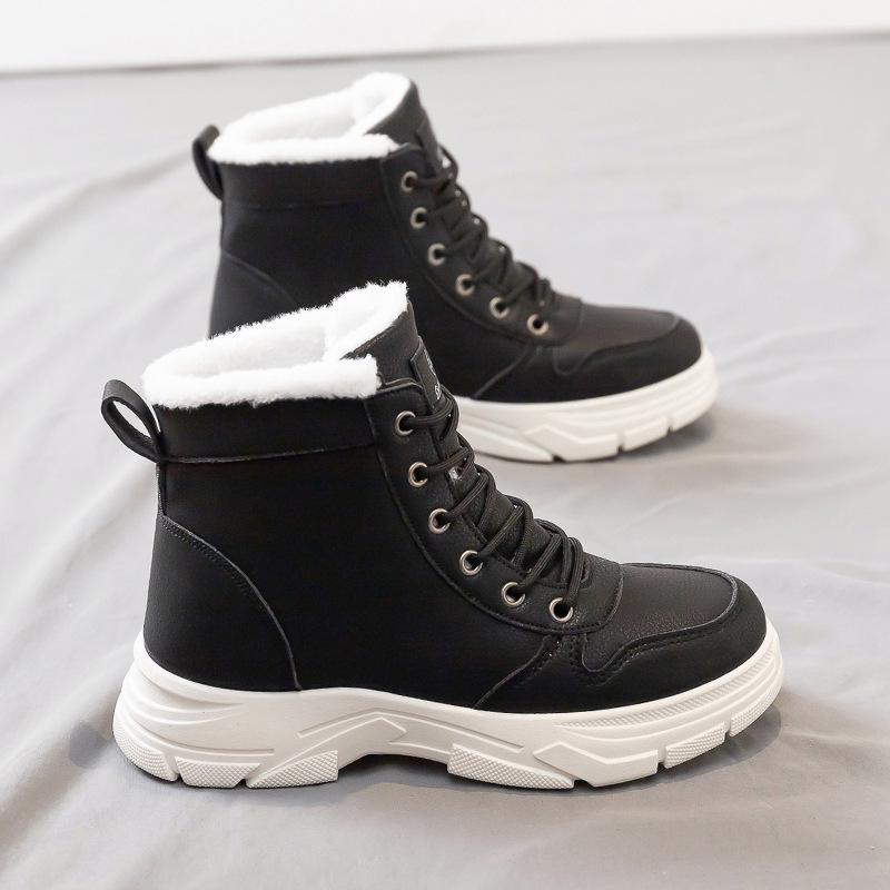 Autumn and winter large size winter new snow boots short boots thermal cotton shoes velvet Martin boots