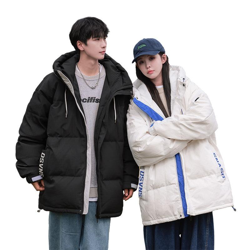 Short down jacket Qingchao brand thickened warm and cold-resistant men's winter new fashion casual couple jacket