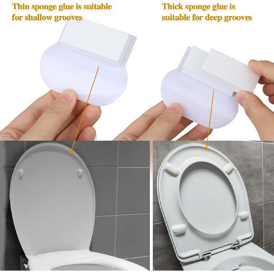 Toilet Seat Lifter,2 Pack Self Adhesive Toilet Cover Lifter Sticky Toilet Lid Raise Lifter Handle Avoid Touching Toilet Lid Handle Toilet Lift Tools